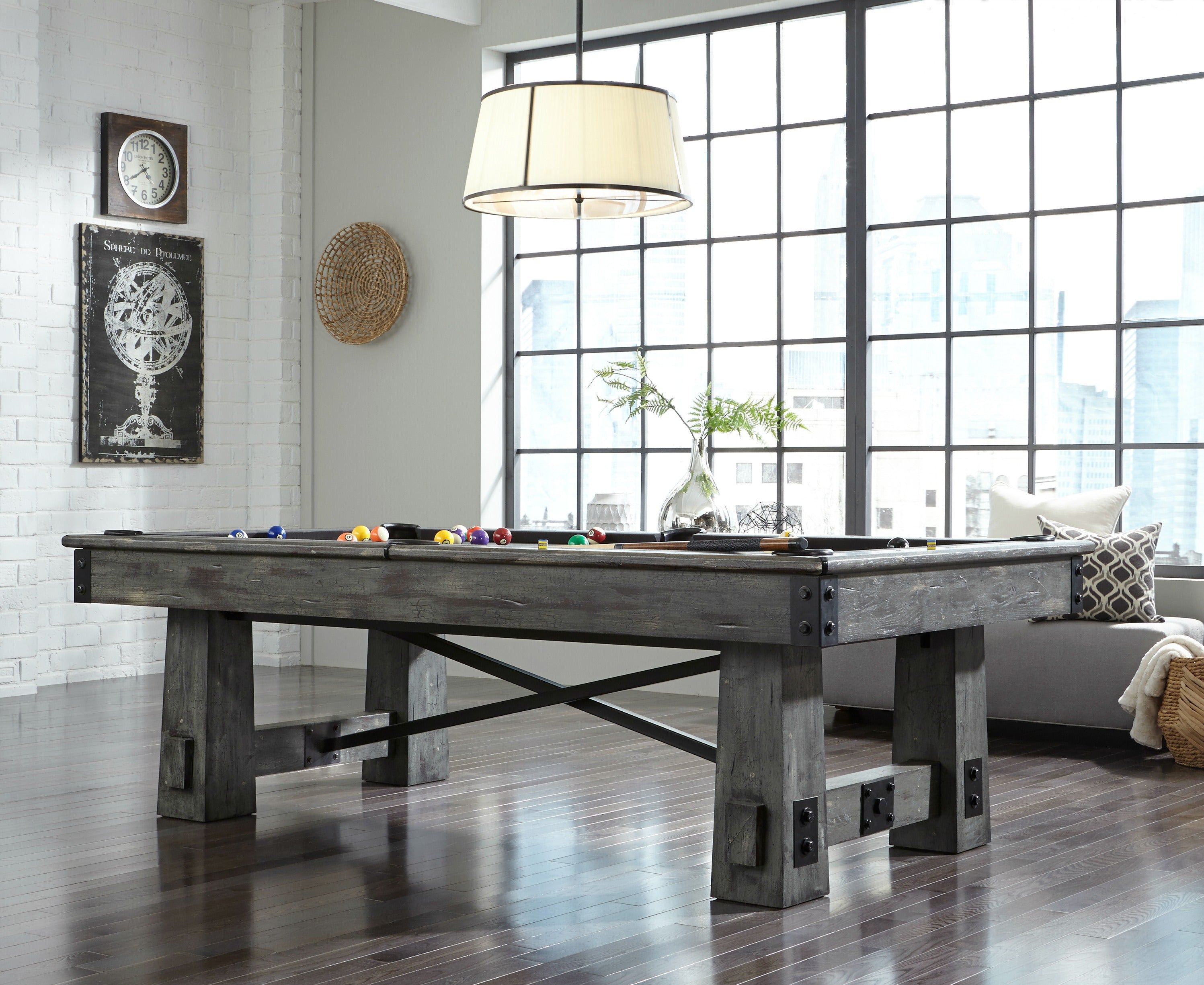 American Heritage Fresco 8' Slate Pool Table in Marble
