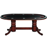 RAM Game Room 84" Texas Hold'em Game Table with Dining Top - Chestnut