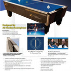 Gold Standard Games 8' Tournament Pro Air Hockey Table Brochure and Flyer