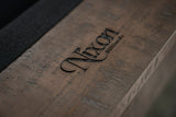 Close-up of the wooden surface on the Nixon Hunter 7' Slate Pool Table by Nixon Billiards.