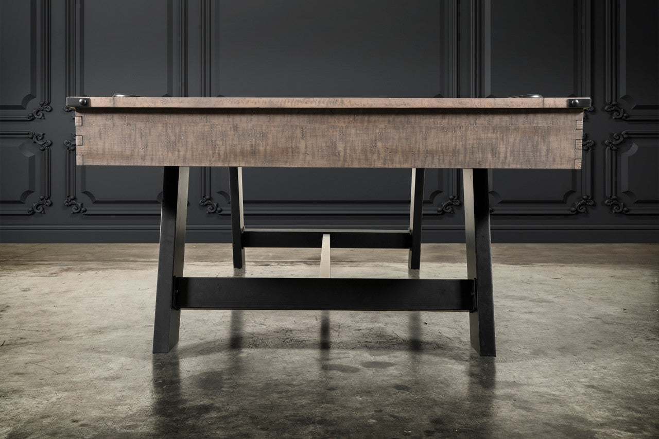 Nixon Hunter 7' Slate Pool Table in Antique Finish with dining top option by Nixon Billiards.