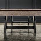 Nixon Hunter 7' Slate Pool Table in Antique Finish with dining top option by Nixon Billiards.