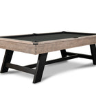 Nixon Hunter 7' Slate Pool Table in Antique Finish with dining top option by Nixon Billiards.