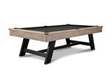 Nixon Hunter 7' Slate Pool Table in Antique Finish with dining top option by Nixon Billiards.