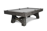 Nixon Georgia 7' Slate Pool Table in Grayson Grey by Nixon Billiards with dining top option.
