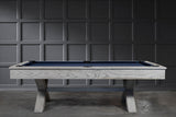 Nixon CrissyCross 8' Slate Pool Table in Whitewash Finish