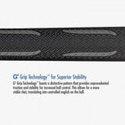 Close-up of the textured black grip on the Lucasi Hybrid® L-H40 Pool Cue for better stability.