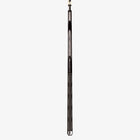 Lucasi Hybrid® L-H40 Pool Cue in black and silver with Uni-Loc joint, shown vertically.