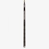 Lucasi Hybrid® L-H40 Pool Cue in black and silver with Uni-Loc joint, shown vertically.