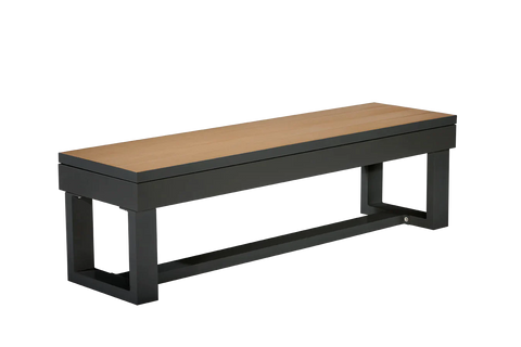 American Heritage Lanai Outdoor Multi-Functional Storage Bench in Obsidian Black Set of 2