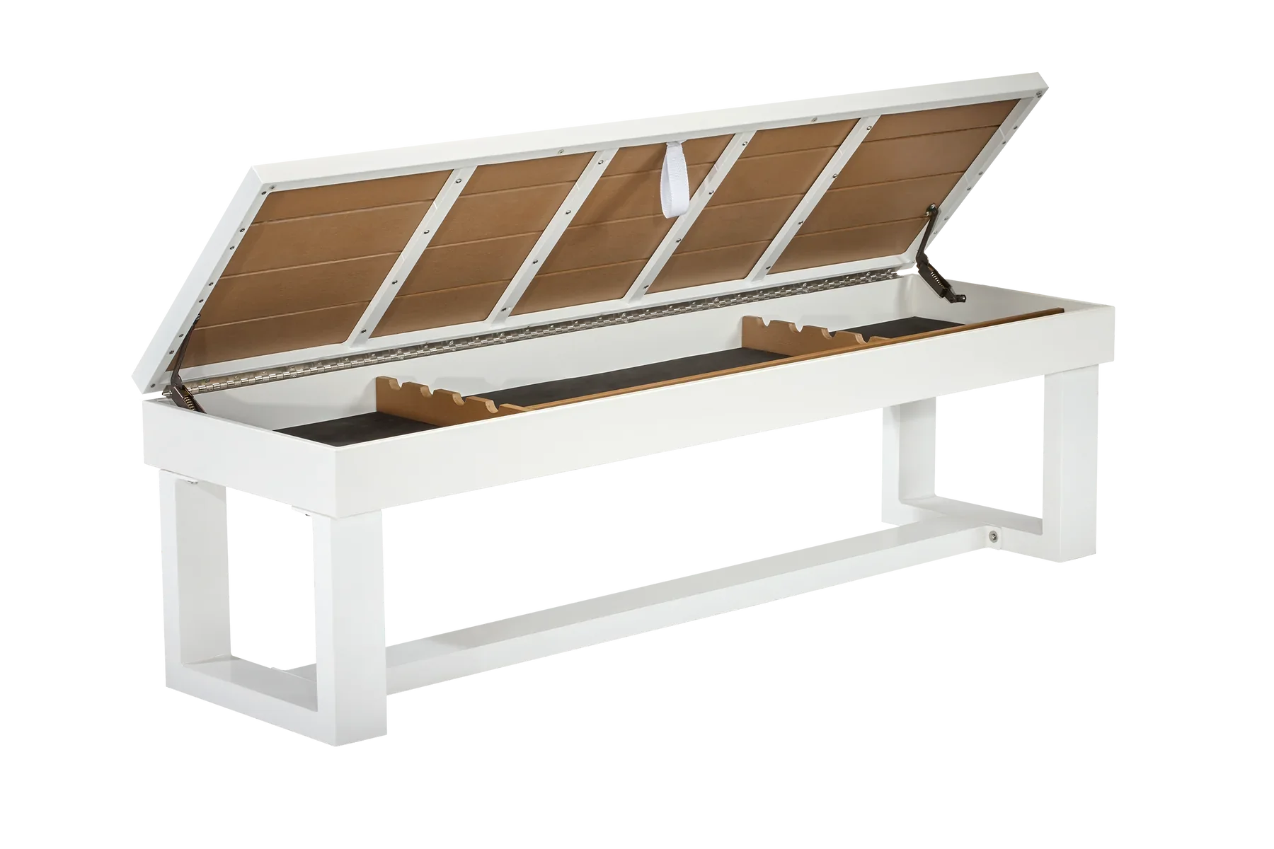 American Heritage Lanai Outdoor Multi-Functional Storage Bench in Pearl White Set of 2