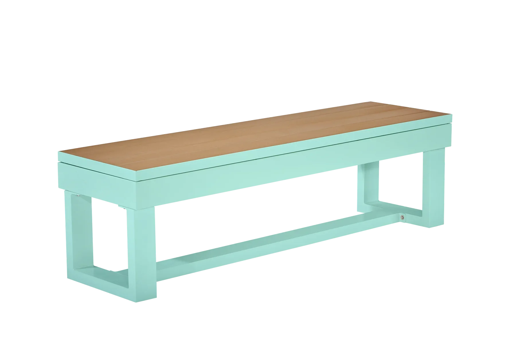 American Heritage Lanai Outdoor Multi-Functional Storage Bench in Seafoam Teal Set of 2