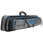 Lucasi Hybrid Rival Case LC348W in gray/blue with zippered compartments and a top handle.