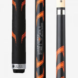 Lucasi® Rival Series LHRV25 pool cue with Kamui Pro Soft Tip shown from three angles.