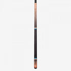 Lucasi Pinnacle LP30 carbon fiber cue with black grip and brown wood accents.