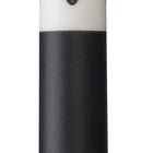 Close-up of Lucasi Lux® LUX66 cue's black and wood-patterned handle by Lucasi.