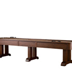 American Heritage Billiards Milan 14' Shuffleboard Table in Navajo on a white background.