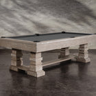 Nixon Billiards Huck 7' Slate Pool Table in Grey White Oak with dining top option.