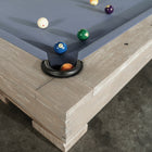 Nixon Billiards Huck 7' Slate Pool Table in Grey White Oak with dining top option.