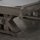 Close-up of Nixon Jasper 8' Slate Pool Table by Nixon Billiards in Weathered Slate Finish.