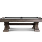 Nixon Jasper 8' Slate Pool Table by Nixon Billiards in Weathered Slate finish, side view.