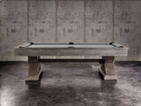 Nixon Jasper 7' Slate Pool Table by Nixon Billiards in weathered slate finish, gray surface.