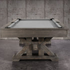 Nixon Billiards Jasper 7' slate pool table in weathered finish with dining top option.