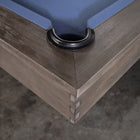 Close-up of Nixon Kemp 8' Slate Pool Table by Nixon Billiards in Grayson Grey finish.