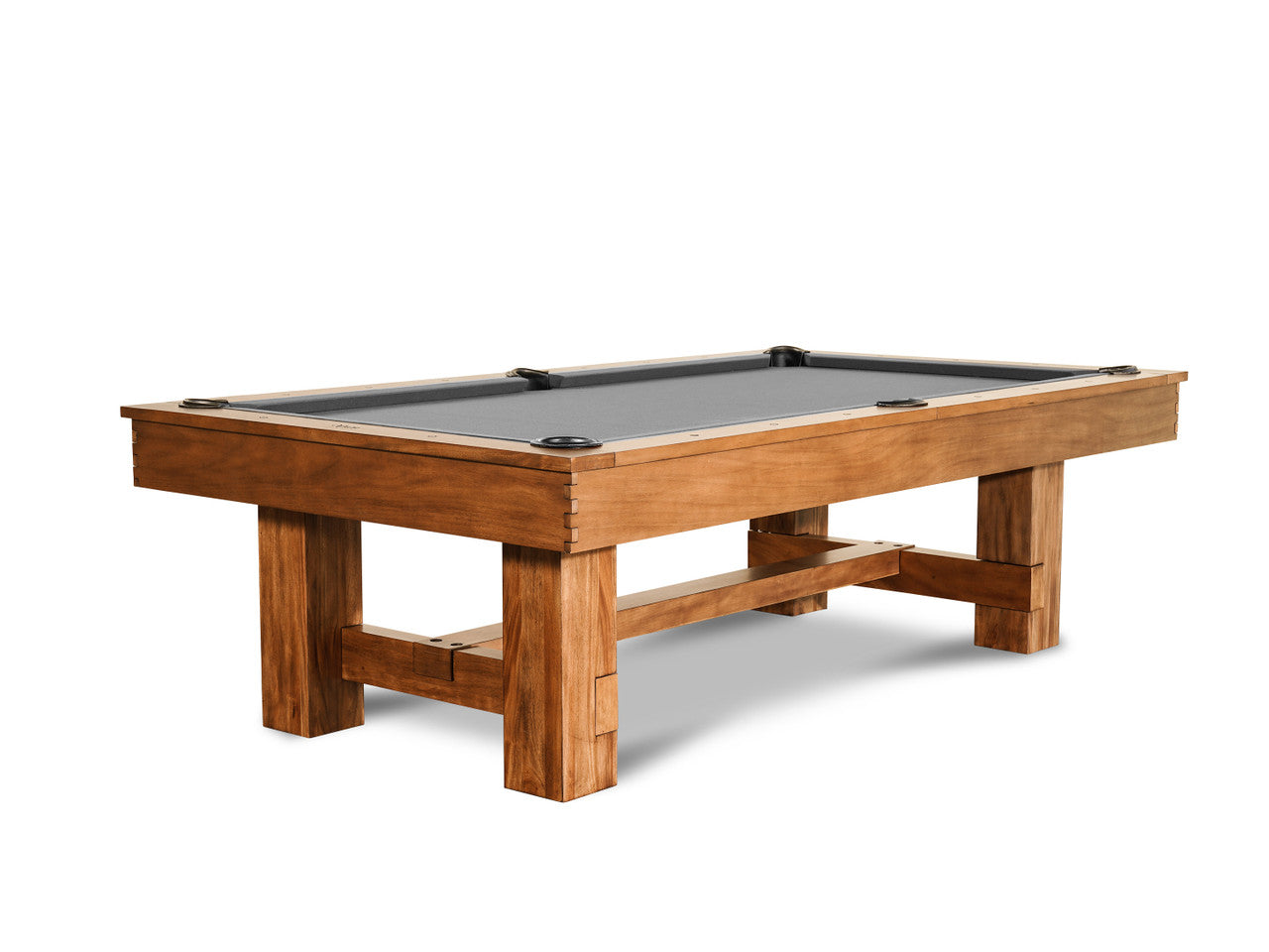 Nixon Billiards Presli 7' Slate Pool Table in Native Acacia finish with dining top option.