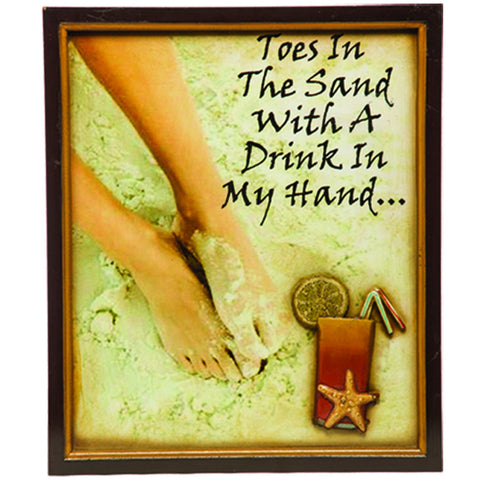 RAM Game Room “Toes in The Sand" Wall Art Sign