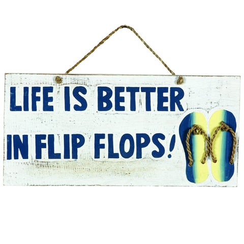 RAM Game Room “Life Is Better in Flip Flops” Sign