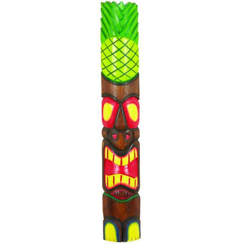 RAM Game Room Pineapple Tiki Mask Wall Art features a colorful, hand-painted pineapple design.