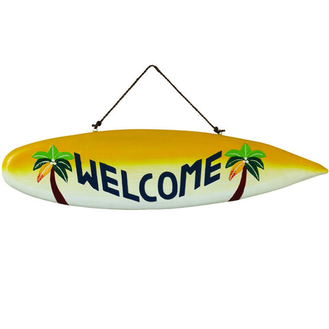 RAM Game Room “Welcome” Surfboard Wall Art Sign