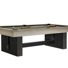American Heritage Billiards Vancouver 8' Slate Pool Table In Natural and Black Ash
