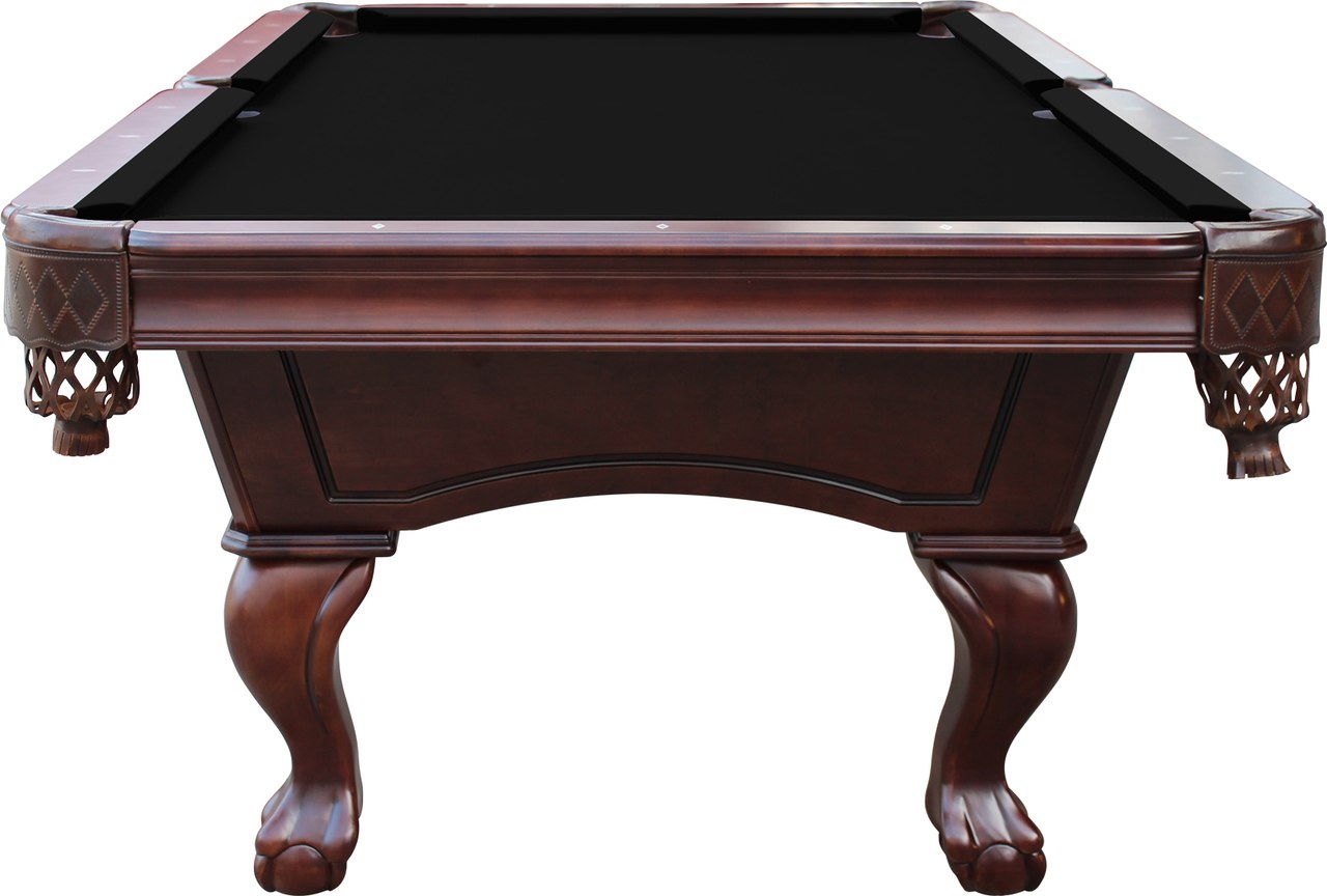 Playcraft Charles River 8' Slate Pool Table in Espresso w/ Leather Drop Pockets
