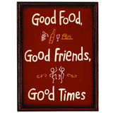 RAM Game Room “Good Food Good Times” Wall Art Sign