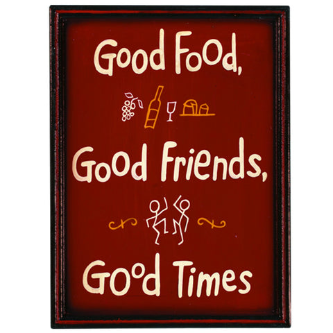 RAM Game Room “Good Food Good Times” Wall Art Sign
