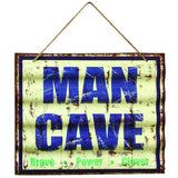 RAM Game Room "Man Cave" Metal Wall Art Sign