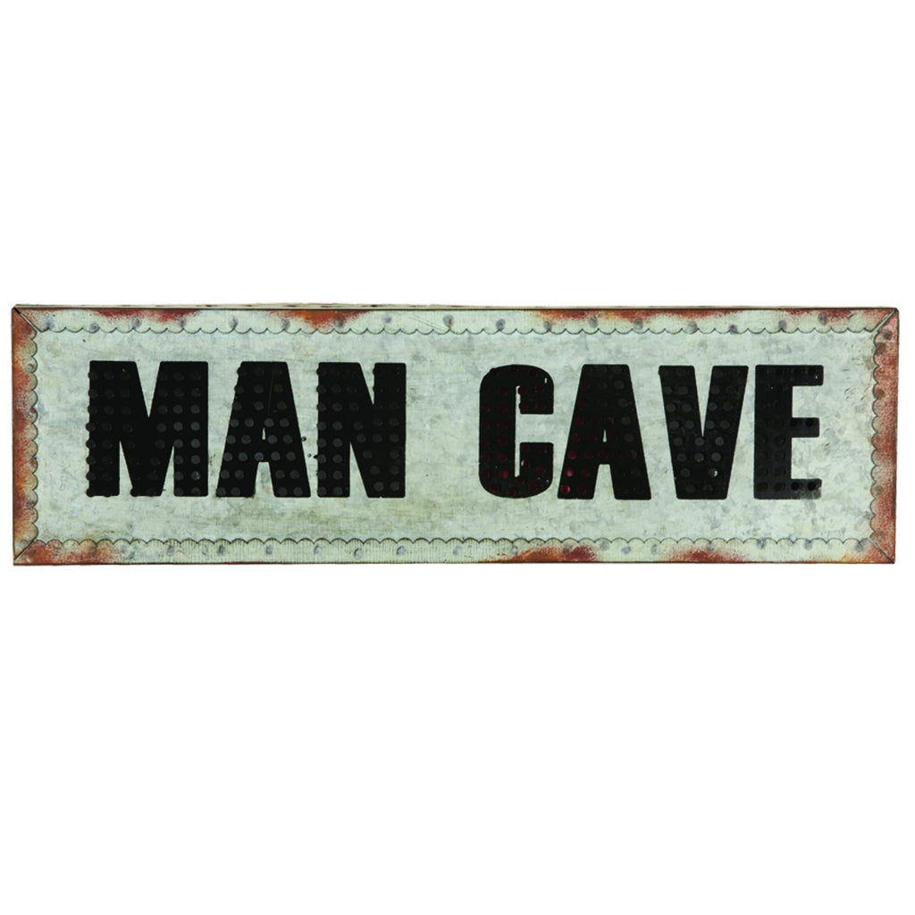 RAM Game Room 21" W “Man Cave” w/ Lights Metal Wall Art Sign