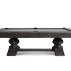 Nixon Birdy 7' Slate Pool Table in Grayson Grey by Nixon Billiards, side view.