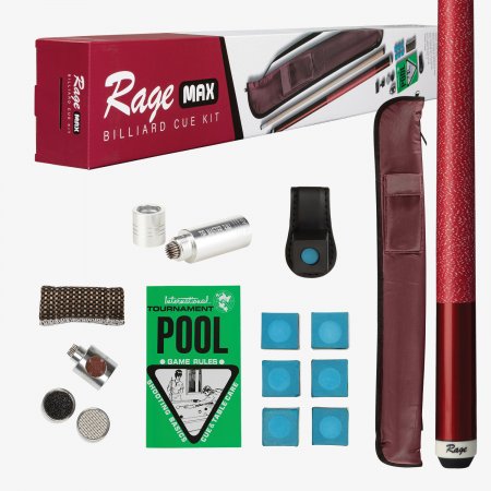 Rage Pre-Packed Billiard Cue Kit - Max