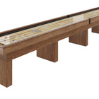 Champion 9' Ridglea Shuffleboard Table with four legs and a Canadian maple playfield.