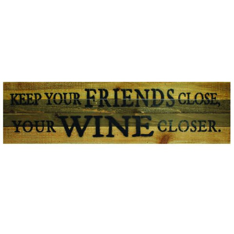 RAM Game Room sign reads: Keep your friends close, your wine closer.