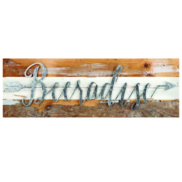 RAM Game Room “Beeradise” sign wall art—perfect decor for your game room.