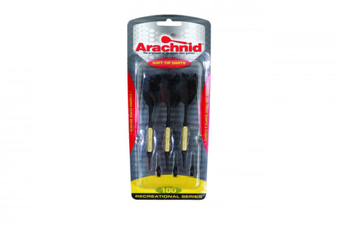 Arachnid SFR100 Soft Dart Set: entry-level pack with 3 brass darts for electronic dartboards.