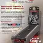 Skee-Ball Home Premium Arcade with Coal Cork