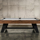 The Nixon Hunter 7' Slate Pool Table in Brushed Walnut adds style with optional dining top.