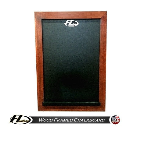 Hudson Wood Framed Chalkboard with Custom Stain Options