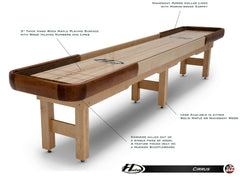 Hudson Cirrus Shuffleboard 9'-22 Indoor/Outdoor w/Custom Wood Options
