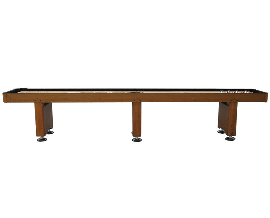 Playcraft Woodbridge 12' Shuffleboard Table in Honey Oak